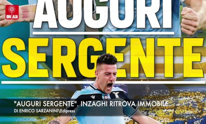 "Auguri Sergente". Inzaghi ritrova Immobile