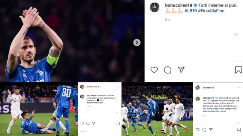 Juve ko contro il Lione: da Cristiano Ronaldo a Dybala, la reazione sui social