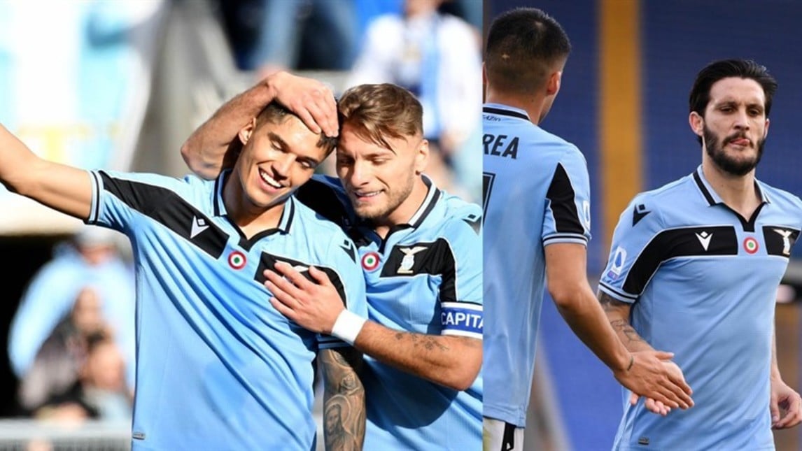 All'Olimpico i biancocelesti di Inzaghi vincono con i gol di Luis Alberto e Correa. La prima piazza in Serie A mancava da 20 anni