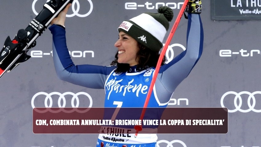 Coppa del Mondo, combinata annullata: Brignone vince la Coppa di specialità