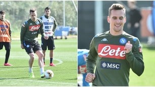 Napoli, Gattuso può sorridere: Milik si allena con la squadra