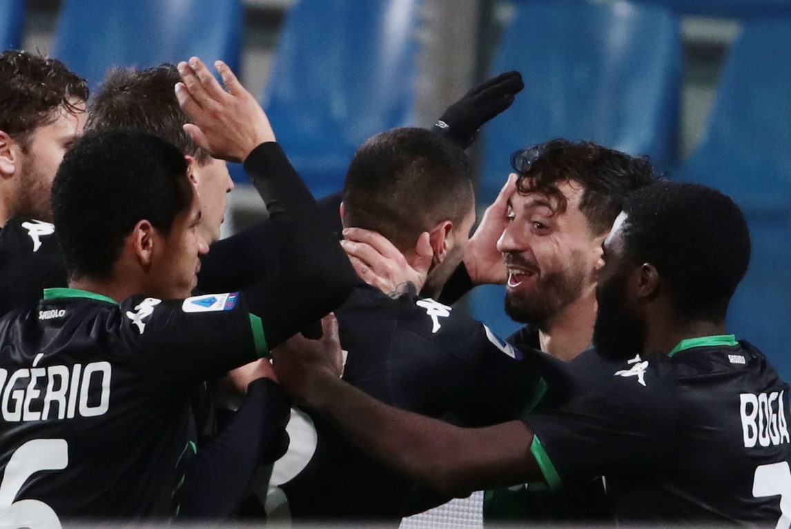 Sassuolo-Brescia 3-0: Caputo, doppietta e cuore. Segna anche Boga