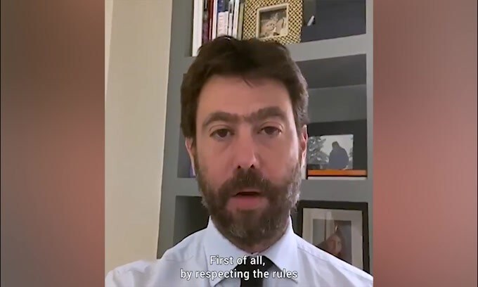 Agnelli in isolamento: "Restate a casa"