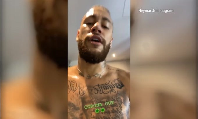 Neymar su Instagram: "Corona out!"