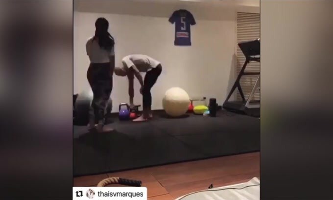 Allenamento casalingo per Allan