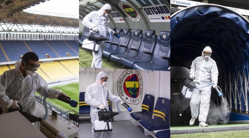 Coronavirus, in Turchia disinfettano gli stadi!