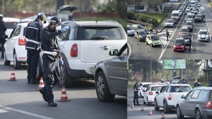 Coronavirus, Roma: controlli a tappeto per auto e moto