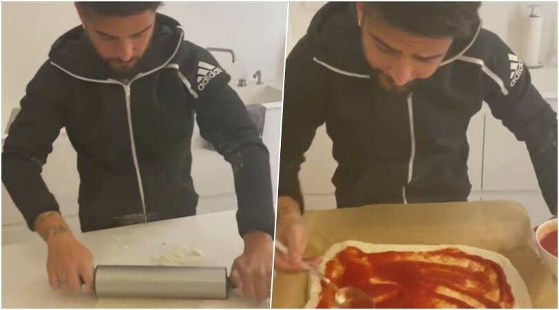 Napoli, Insigne prepara la pizza cantando i cori del San Paolo