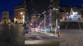 Coronavirus, Roma spettrale di notte