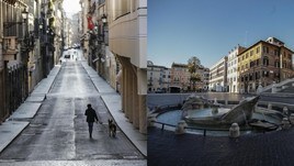 Coronavirus, da via Condotti a piazza di Spagna: Roma deserta