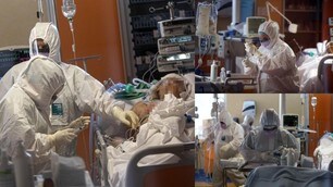 Coronavirus, i medici senza sosta in terapia intensiva