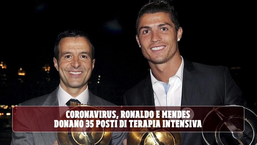 Coronavirus, Ronaldo e Mendes donano 35 posti di terapia intensiva