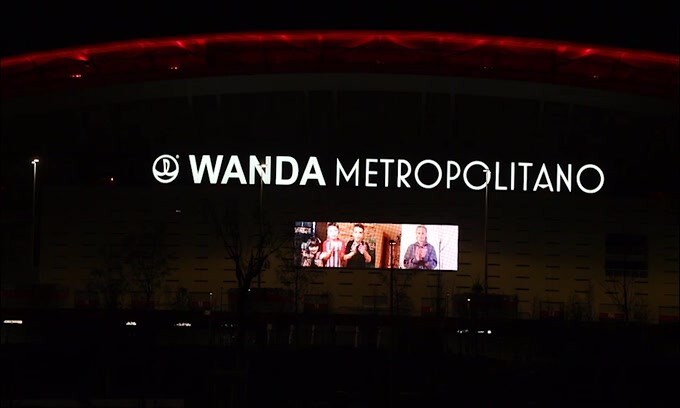 Il Wanda Metropolitano si unisce all'applauso per ringraziare i medici