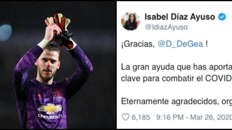Coronavirus, De Gea aiuta Madrid: donazione di 300 mila euro