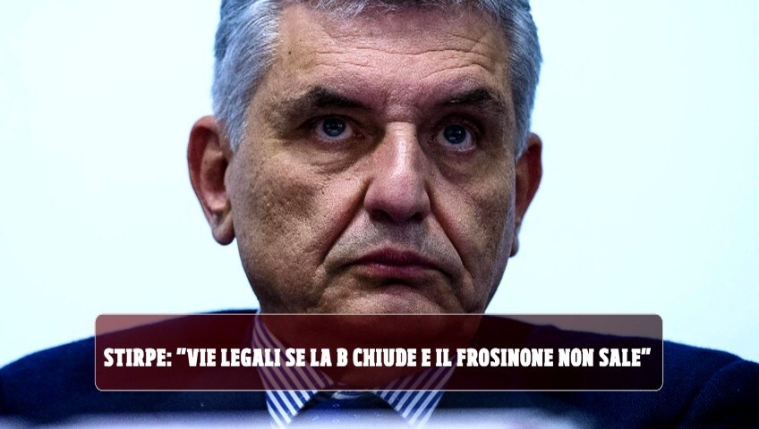Coronavirus Stirpe: "Vie legali se la B chiude e il Frosinone non sale"
