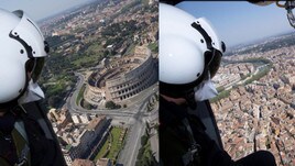 Coronavirus, a Roma controlli anche in elicottero