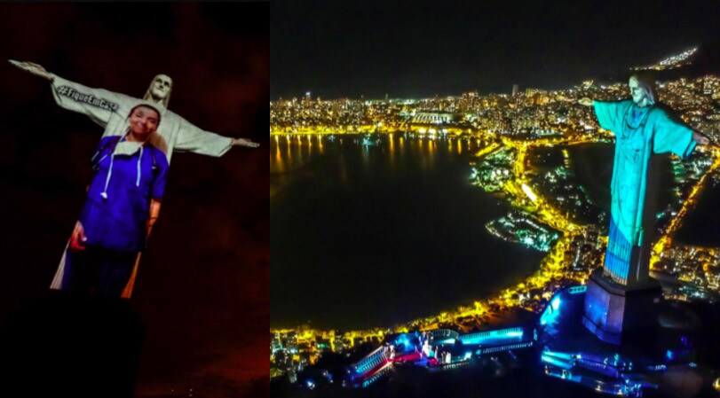 Coronavirus, il Cristo Redentore di Rio 'indossa' il camice