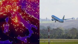 Coronavirus, il traffico aereo in Italia prima e dopo il lockdown