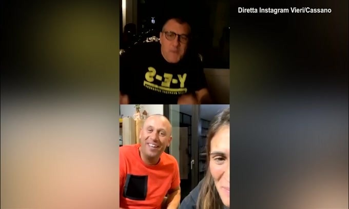 Cassano rasato a zero: "Mia moglie mi voleva far uscire di casa"