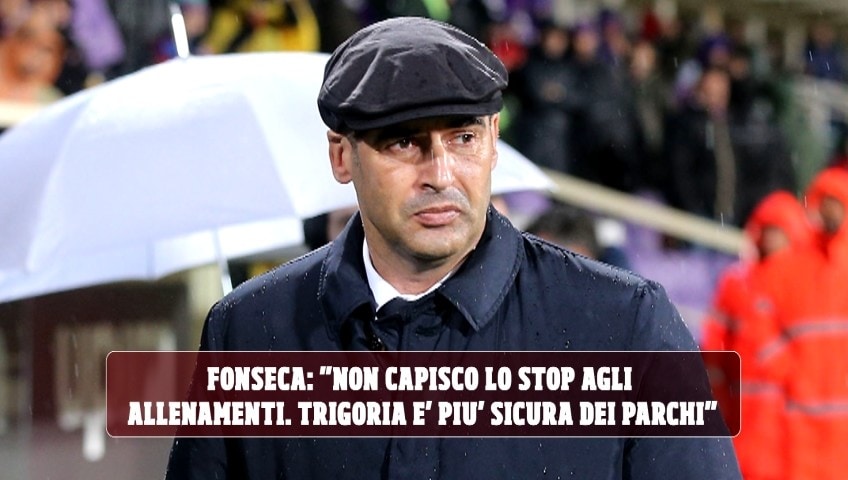 Roma, Fonseca: "Non capisco lo stop agli allenamenti. Trigoria è più sicura dei parchi"