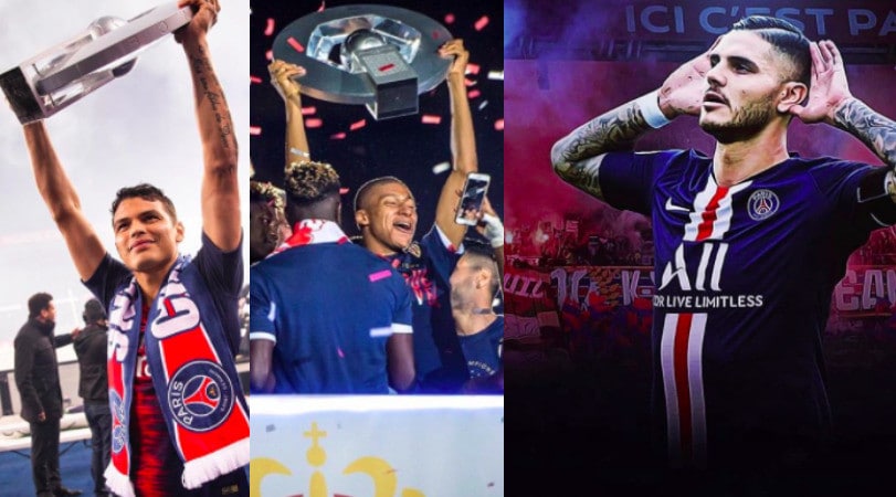 Da Icardi a Mbappé, il Psg festeggia sui social: "Campioni a casa"