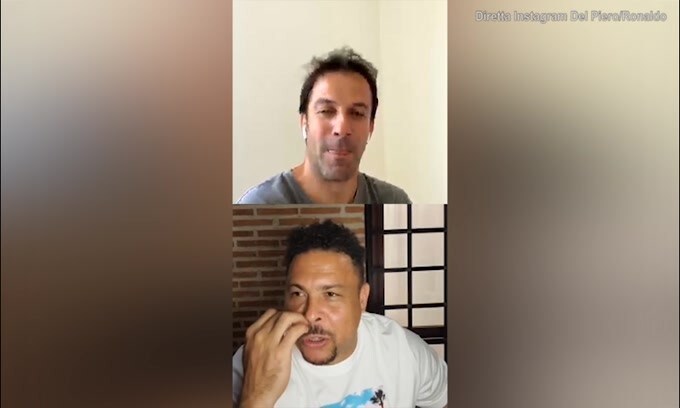 Ronaldo a Del Piero: "Tu, Totti e Maldini da Pallone d'Oro"