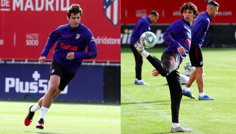 Atletico Madrid in campo: Morata corre, Joao Felix illlumina