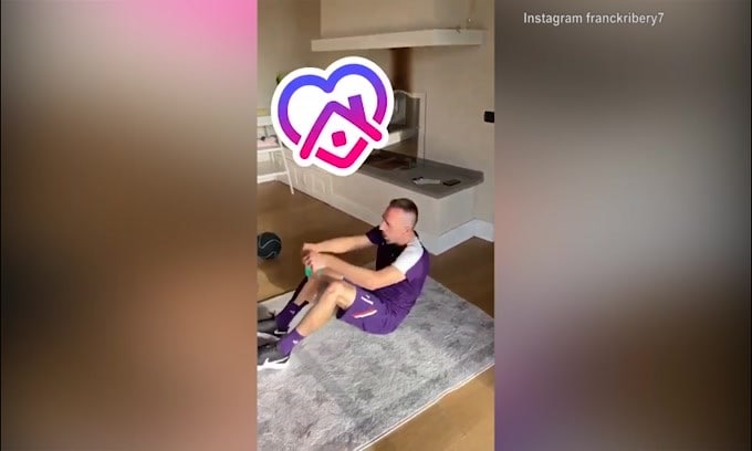 Ribery, super allenamento in quarantena