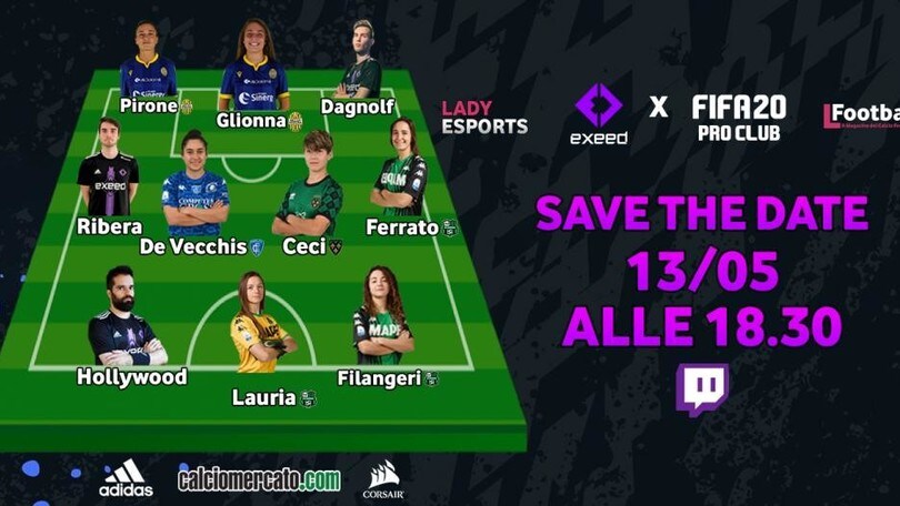 Lady Esports: nasce l'evento dedicato al calcio femminile su FIFA