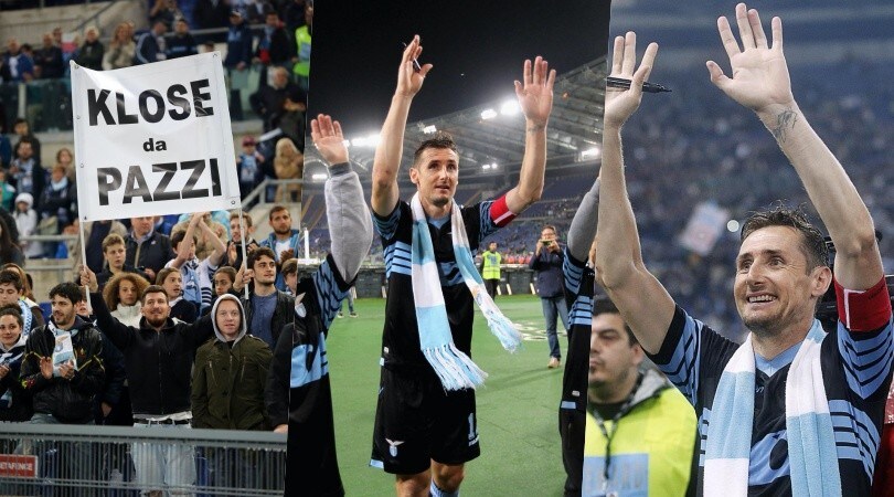 Lazio, 4 anni fa l'addio di Klose con il tributo di tutto l'Olimpico