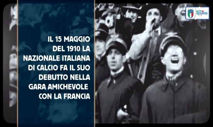 Italia, 110 anni fa la prima partita