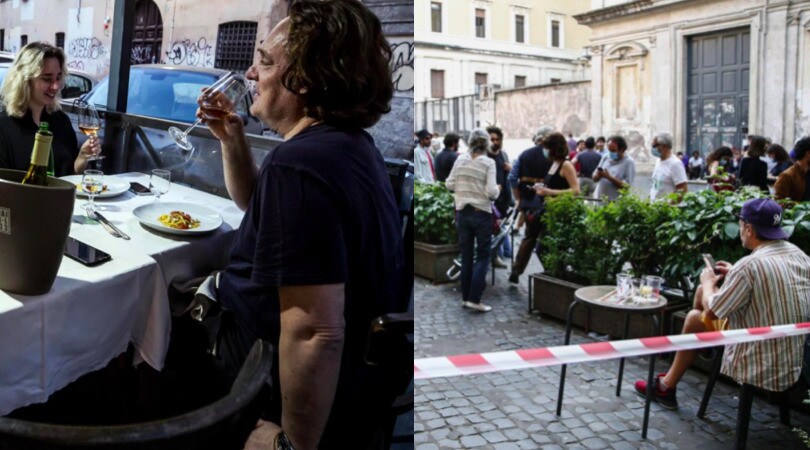 Roma, tornano aperitivi e cene a Trastevere