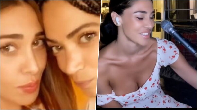 Belen Rodriguez, scatto con Elodie: un dettaglio scatena la polemica sui social