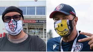 Cagliari, Zenga ogni giorno con una mascherina diversa