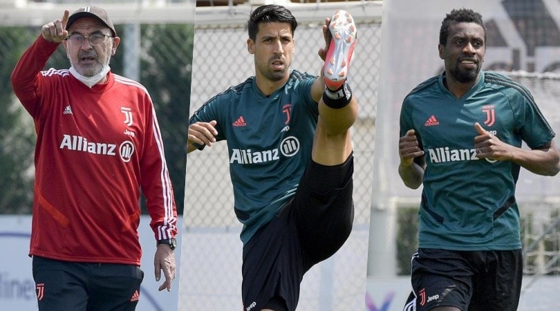 Juve in campo per gli allenamenti: Sarri ritrova Khedira e Matuidi