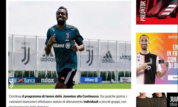 Juve, tutti negativi al Coronavirus