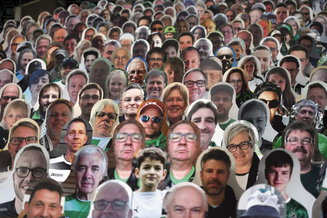 Il Borussia Mönchengladbach conta sui tifosi…di cartone