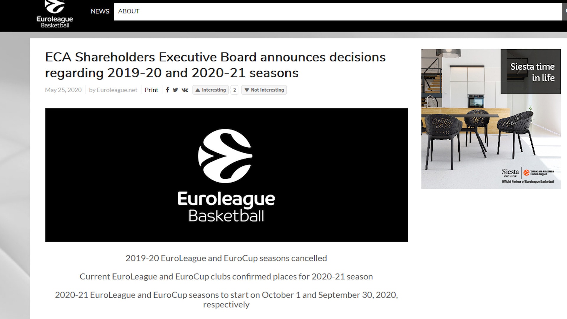 Eurolega ed Eurocup, stagione ufficialmente finita