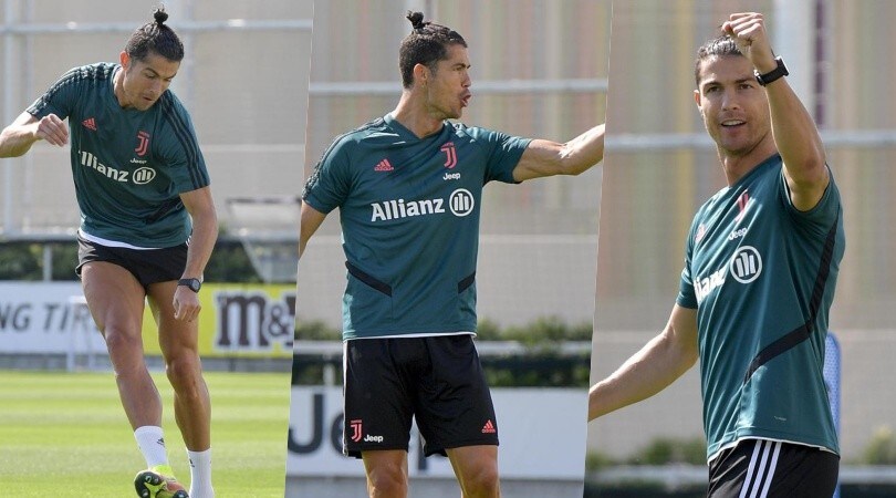 Ronaldo, che show in allenamento: il "siuu" accende la Juve