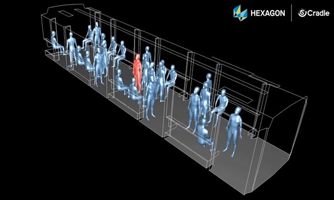 Coronavirus, simulazione di contagio in metro