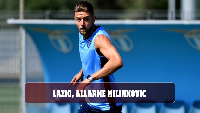 Lazio, allarme Milinkovic: problema al ginocchio, attesa per gli esami