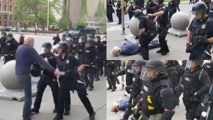 Shock negli Usa: grave il 75enne spinto a terra dalla polizia