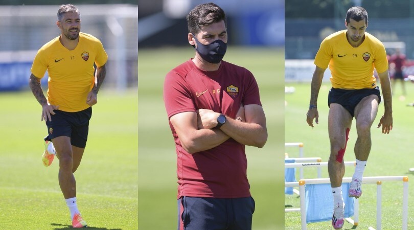 Roma, corsa e salti sotto gli occhi di Fonseca
