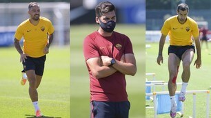 Roma, corsa e salti sotto gli occhi di Fonseca