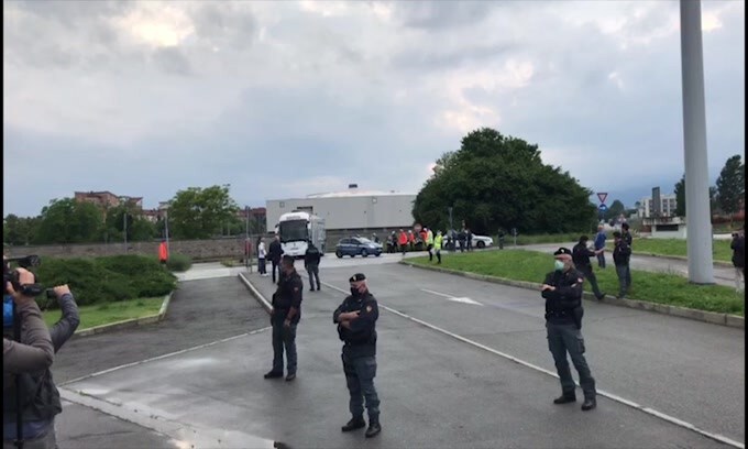 La Juventus arriva allo "Stadium"