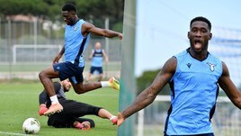 Lazio, che esultanza Bastos! Gol super in allenamento e applausi dei compagni