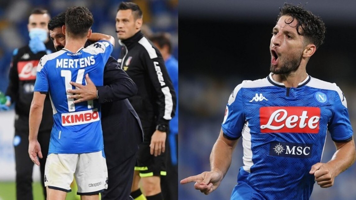 Napoli, la notte di Mertens: finale di Coppa Italia e record di gol