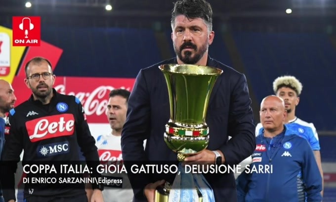 Coppa Italia: gioia Gattuso, delusione Sarri