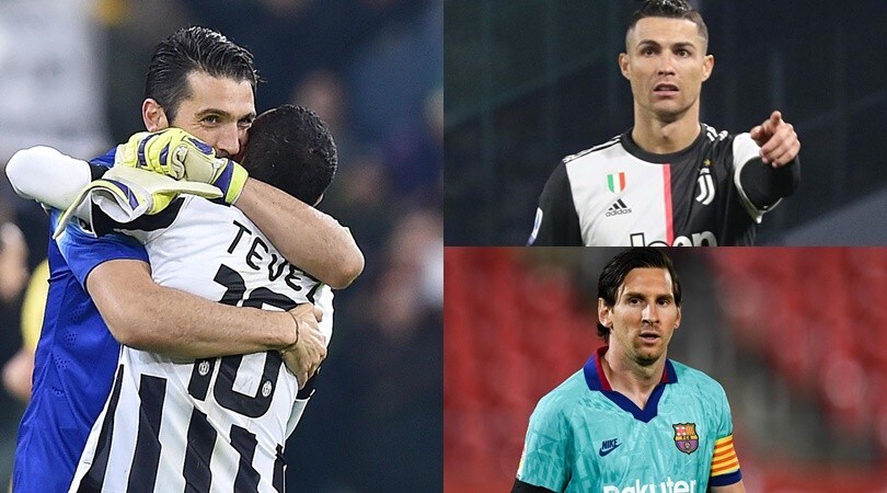 Tevez pensa alla partita d'addio: da Buffon a Ronaldo-Messi, che team!