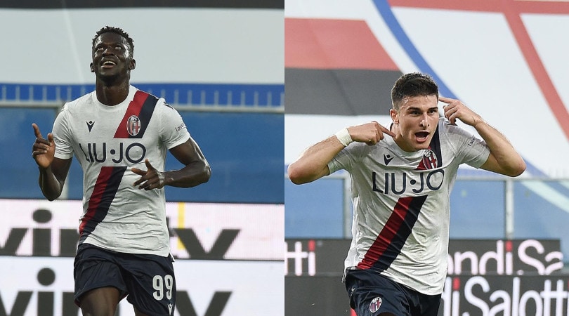 Barrow strepitoso. Il Bologna batte 2-1 la Sampdoria
